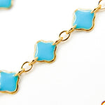 Load image into Gallery viewer, V315ENGF. 14K Gold Filled Enamel Clover Link Chains