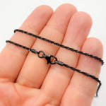 Load image into Gallery viewer, Black Rhodium Sterling Silver Popcorn Finish Necklace