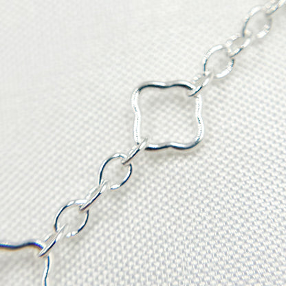 Sterling Silver Clover Link Chain