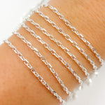 Load image into Gallery viewer, Sterling Silver Diamond Cut Marina Chain
