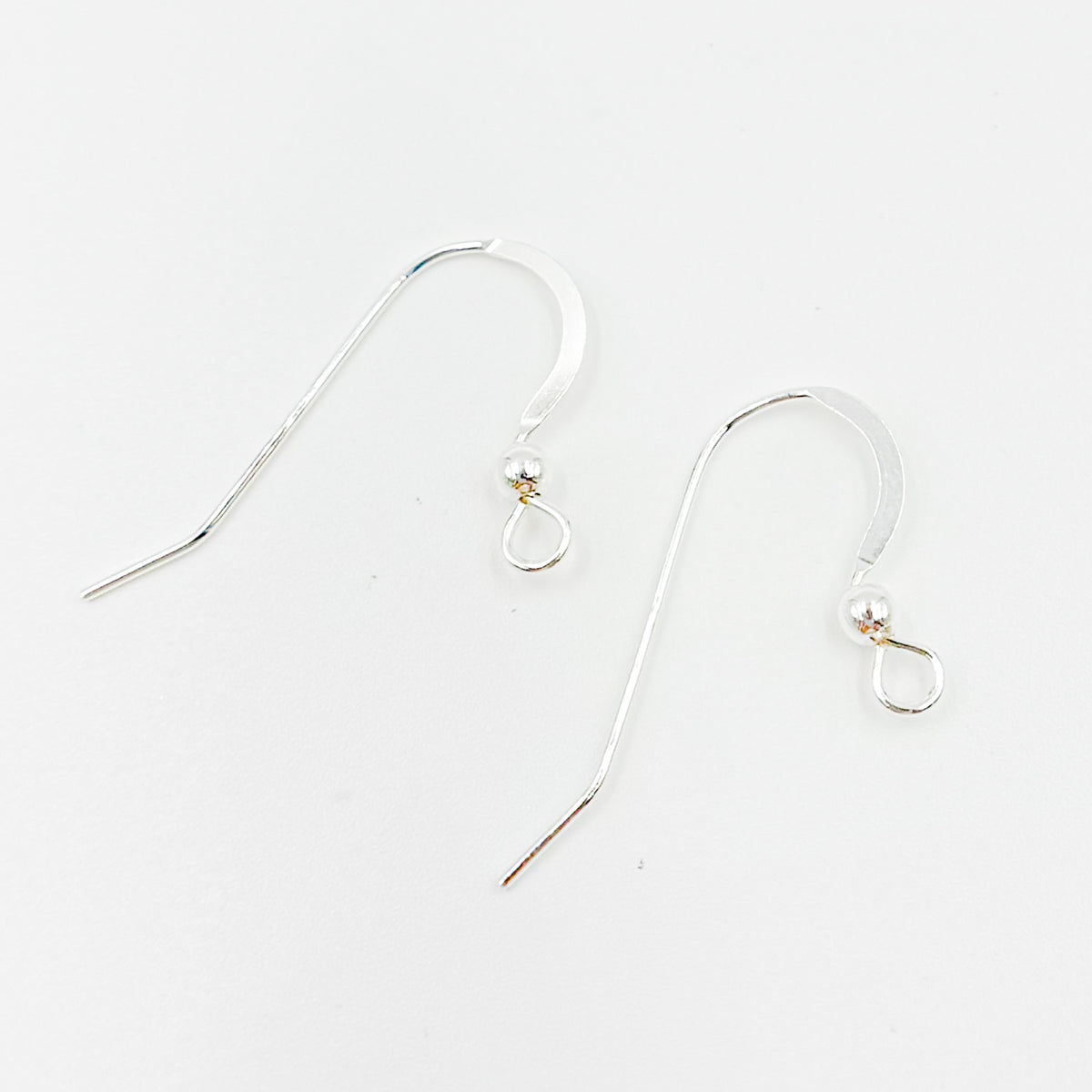 Sterling Silver Fish Hook with Ball Ear Wire