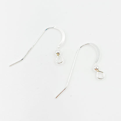Sterling Silver Fish Hook with Ball Ear Wire