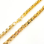 Load image into Gallery viewer, 568/A311. 14K Solid Gold Hollow Box Link Necklace
