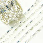 Load image into Gallery viewer, V42SS. Sterling Silver Flat Box Link Chain