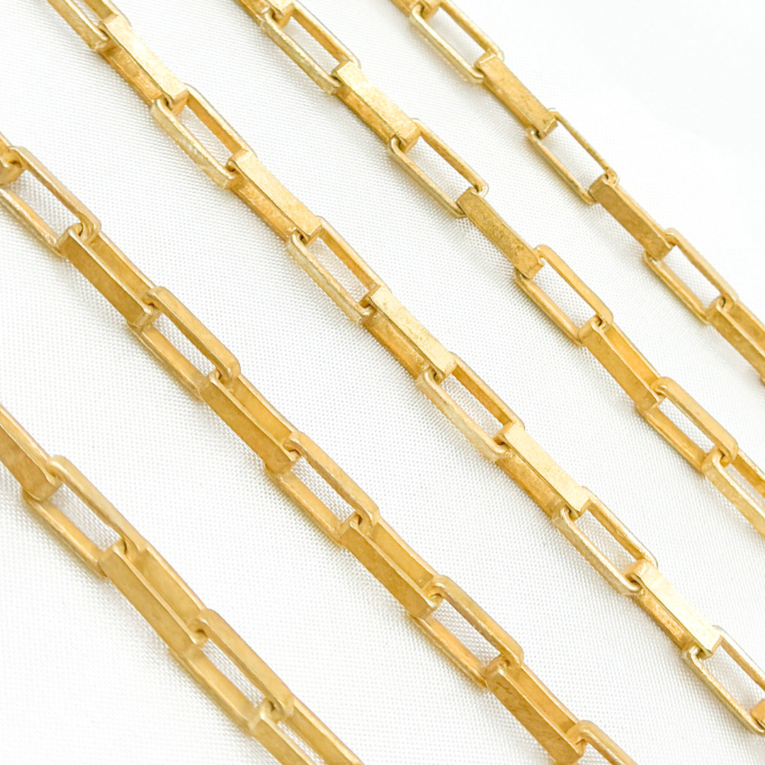 X31GPM. Gold Plated Matt 925 Sterling Silver Box Chain