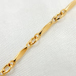 Load image into Gallery viewer, 568GF. 14K Gold Filled Dabbed Bar Bulk Link Chain
