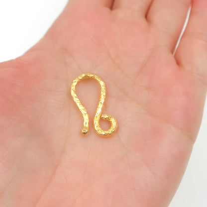  Gold-plated Sterling Silver Hook Clasp