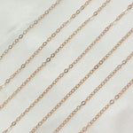 Load image into Gallery viewer, 1020FRGF. Rose Gold Filled Flat Cable Chain
