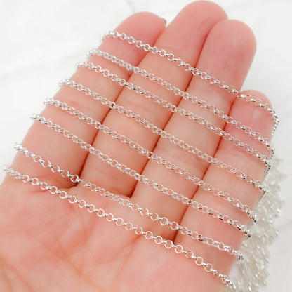 Sterling Silver Rolo Link Chain