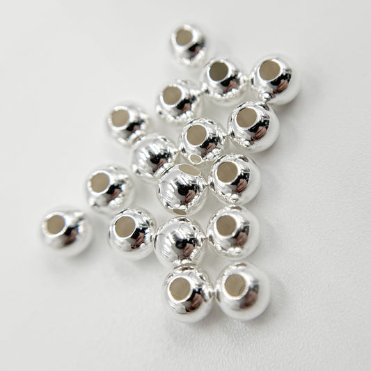 5MM Sterling Silver Seamless Beads