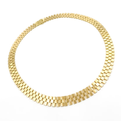 283/152. 14K Solid Gold Pattern Necklace