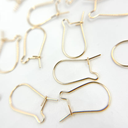 Gold Filled Kidney Ear Wire