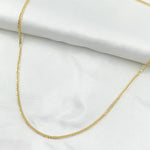 Load image into Gallery viewer, 035SP3T4. 14K Solid Yellow Gold Wheat Necklace
