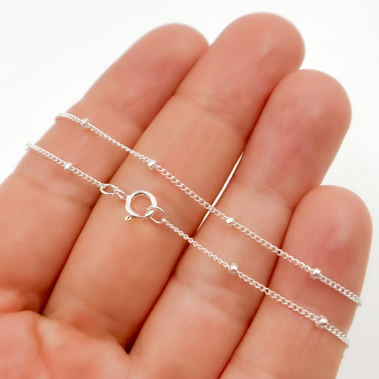 Sterling Silver Satellite Necklace