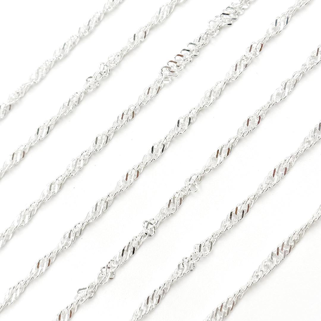 Sterling Silver Singapore Link Chain