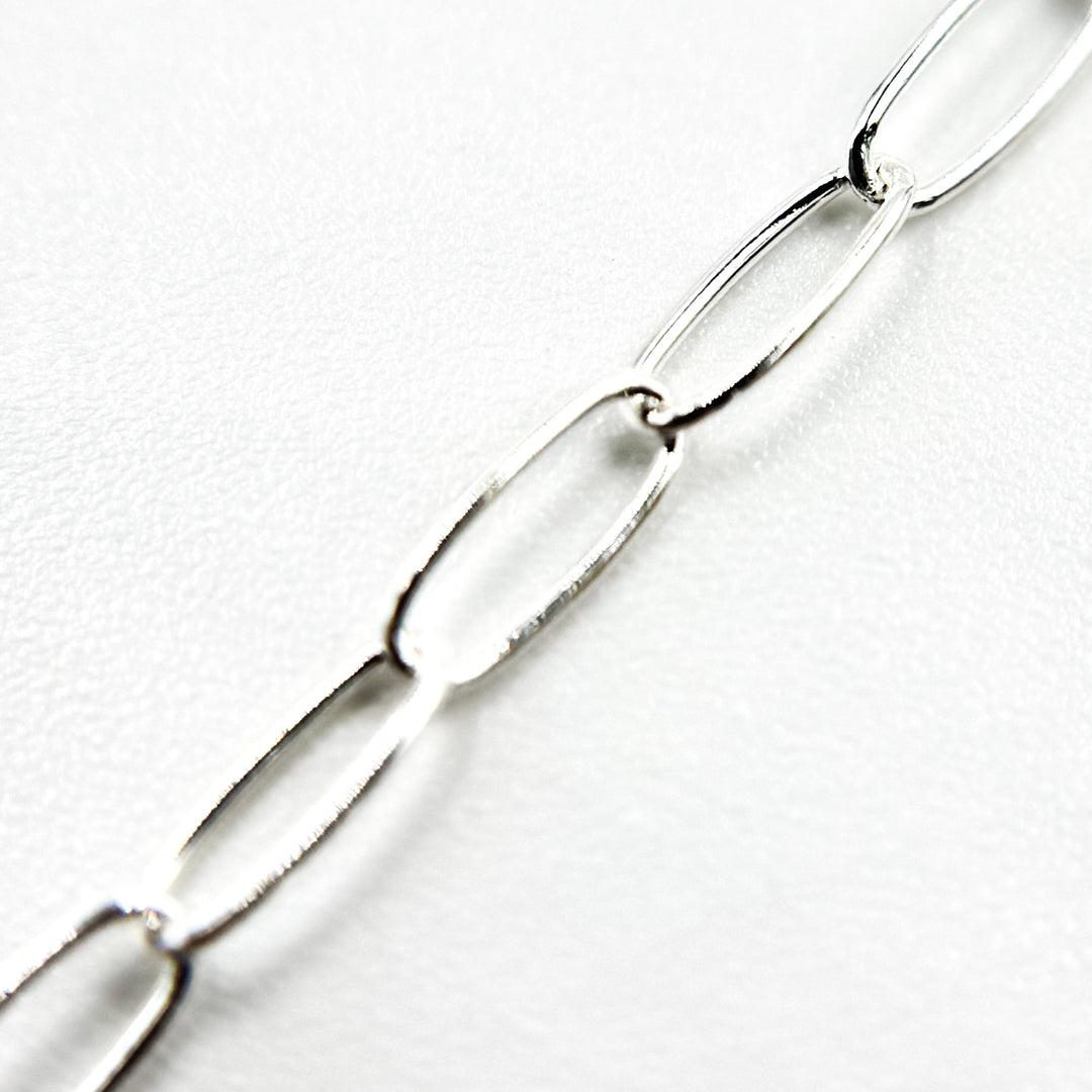 Sterling Silver Smooth Paperclip Necklace