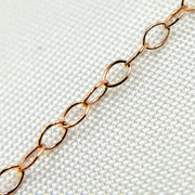 Rose Gold Filled Flat Cable Chain