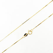 040VED18K. 18K Solid Gold Box Chain