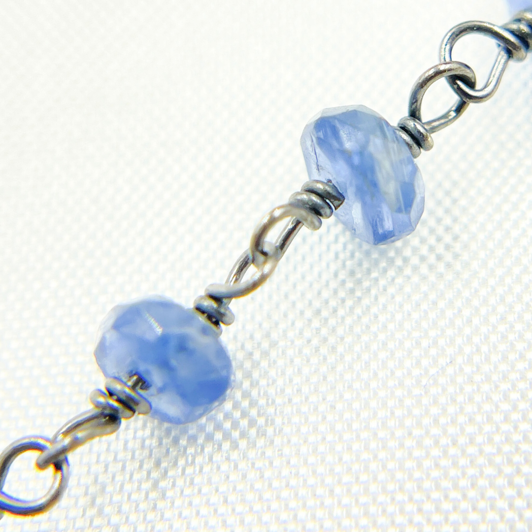 KYA1. Kyanite Oxidized Wire Chain