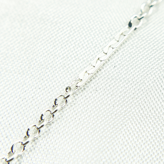 925 Sterling Silver Cable Bar Chain