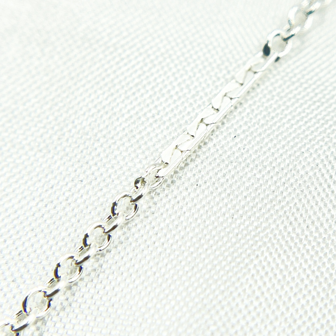 925 Sterling Silver Cable Bar Chain. 1399SS
