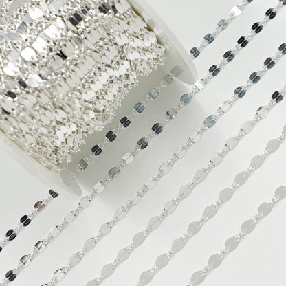 Sterling Silver Flat Marina Link Chain