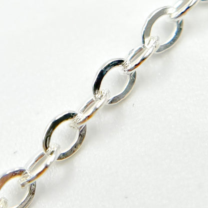  Sterling Silver Flat Cable Chain