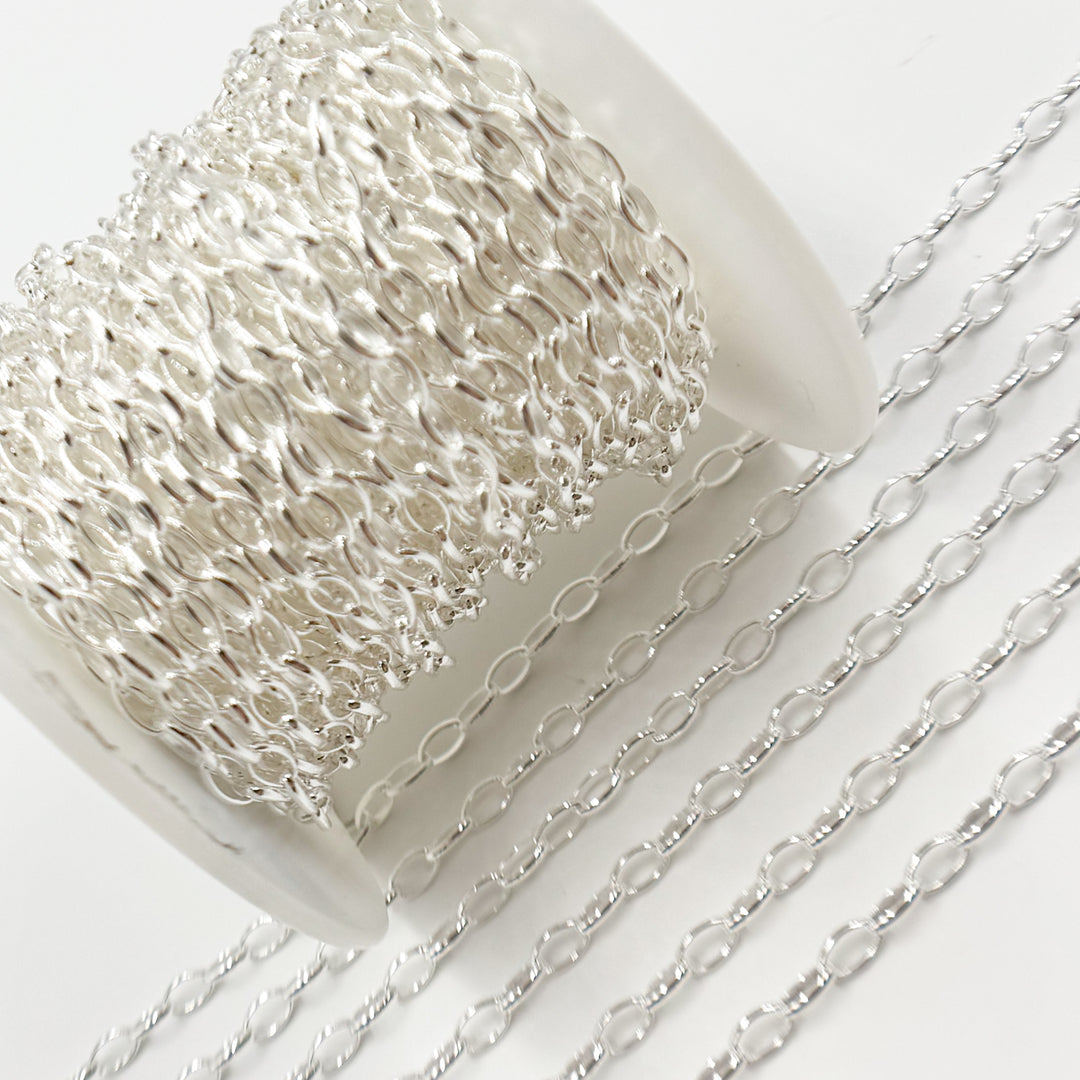 Y126SS. Sterling Silver Oval Link Chain