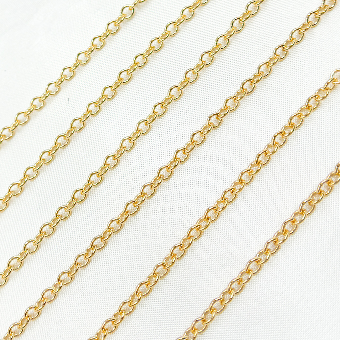 2511GF. 14k Gold Filled Smooth Cable Chain