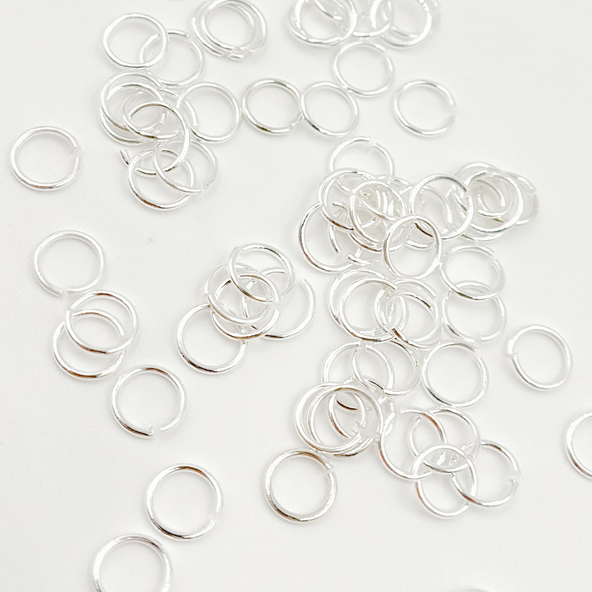 White Sterling Silver Open Jump Ring
