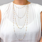 Load image into Gallery viewer, Sterling Silver Tri-Tone Necklace Satellite