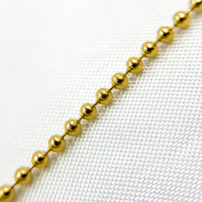 14k Gold Filled Ball Finished Necklace