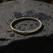 Bangle25. 14K Solid Gold Bangle Bracelet