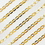 Load image into Gallery viewer, 11SM64GF. 14K Gold-Filled Modern Rectangular Fancy Link Chain