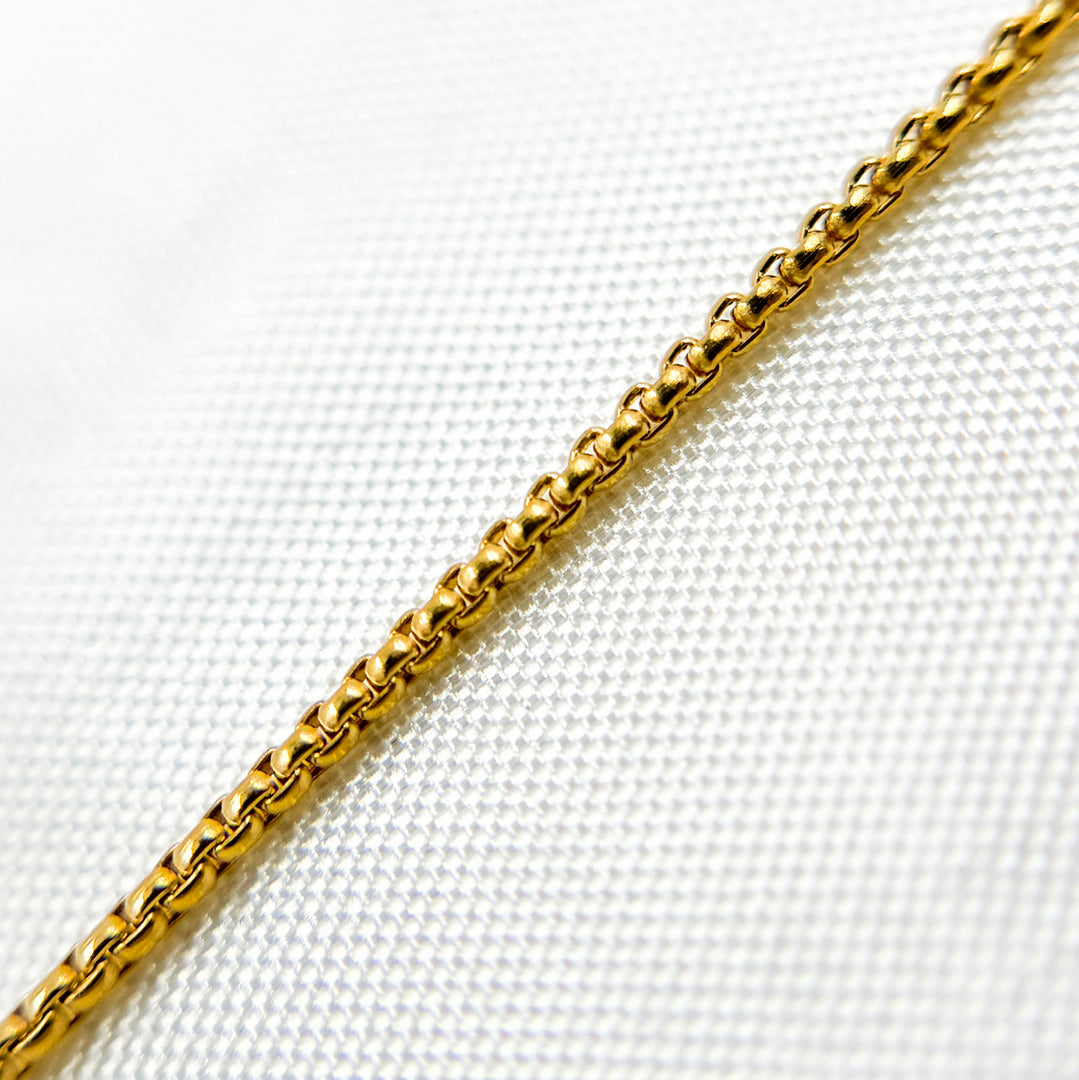 942SRNecklace. 14k Gold Filled Box Finished Necklace