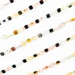 Load image into Gallery viewer, Z122GSR. White Silver, Gold Plated, and Rose Gold Plated Silver Marina Chain