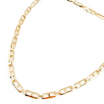 Load image into Gallery viewer, 2301389C1. 14K Solid Hollow Gold Diamond Cut Cut Marina and Cable Link Chain
