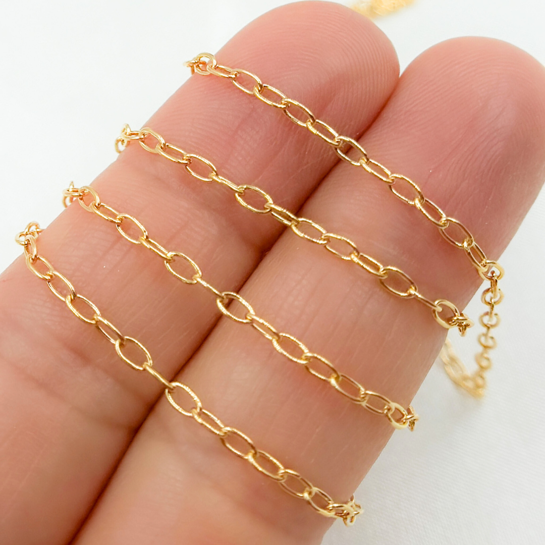 1610DRGF. 14k Gold Filled Smooth Cable Chain