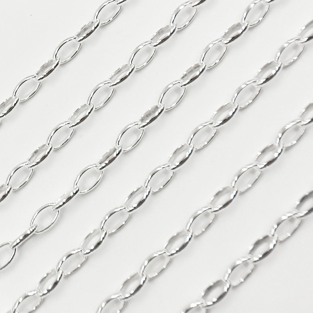 Y126SS. Sterling Silver Oval Link Chain