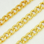 Load image into Gallery viewer, Gold Plated 925 Sterling Silver Curb Chain. V46GP
