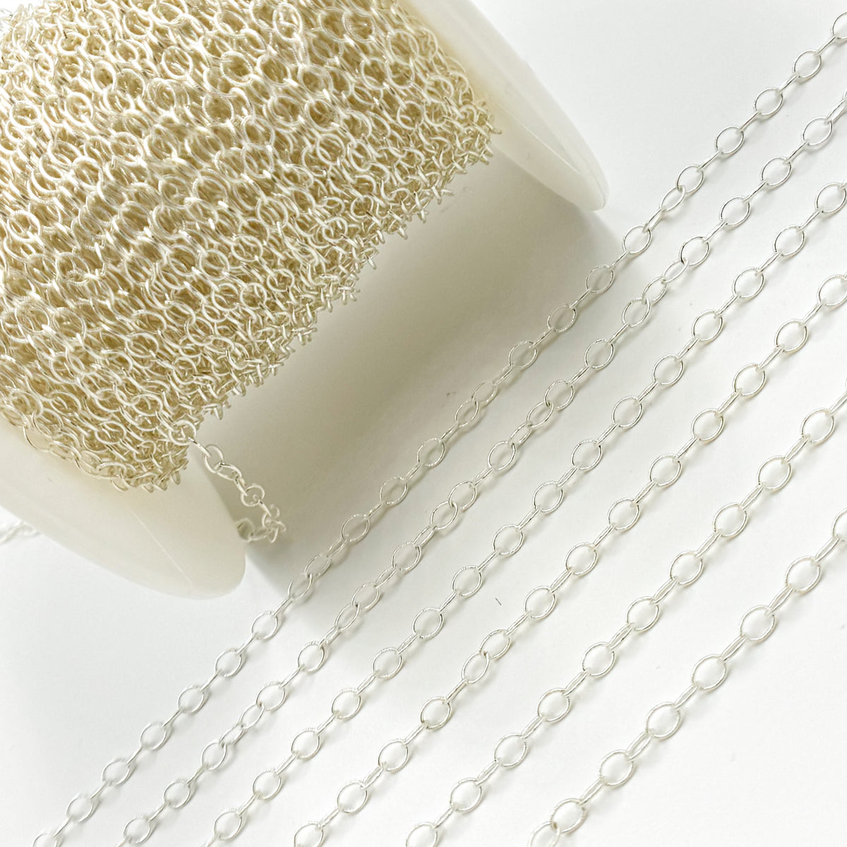 Sterling Silver Flat Cable Chain
