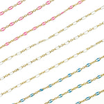 Load image into Gallery viewer, 70/1003FGF. 14k Gold Filled Enamel Flat Marina Chain