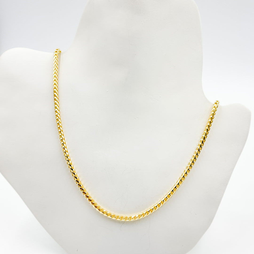 Shop Now Solid Yellow Gold Wheat Chain