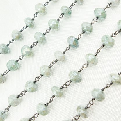 Coated Quartz Round Shape Oxidized Wire Chain. CQU4