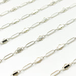 Load image into Gallery viewer, Sterling Silver Fancy Twisted Oval Link Chain