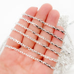 Load image into Gallery viewer, Z39SS. Sterling Silver Diamond Cut Box Link Chain
