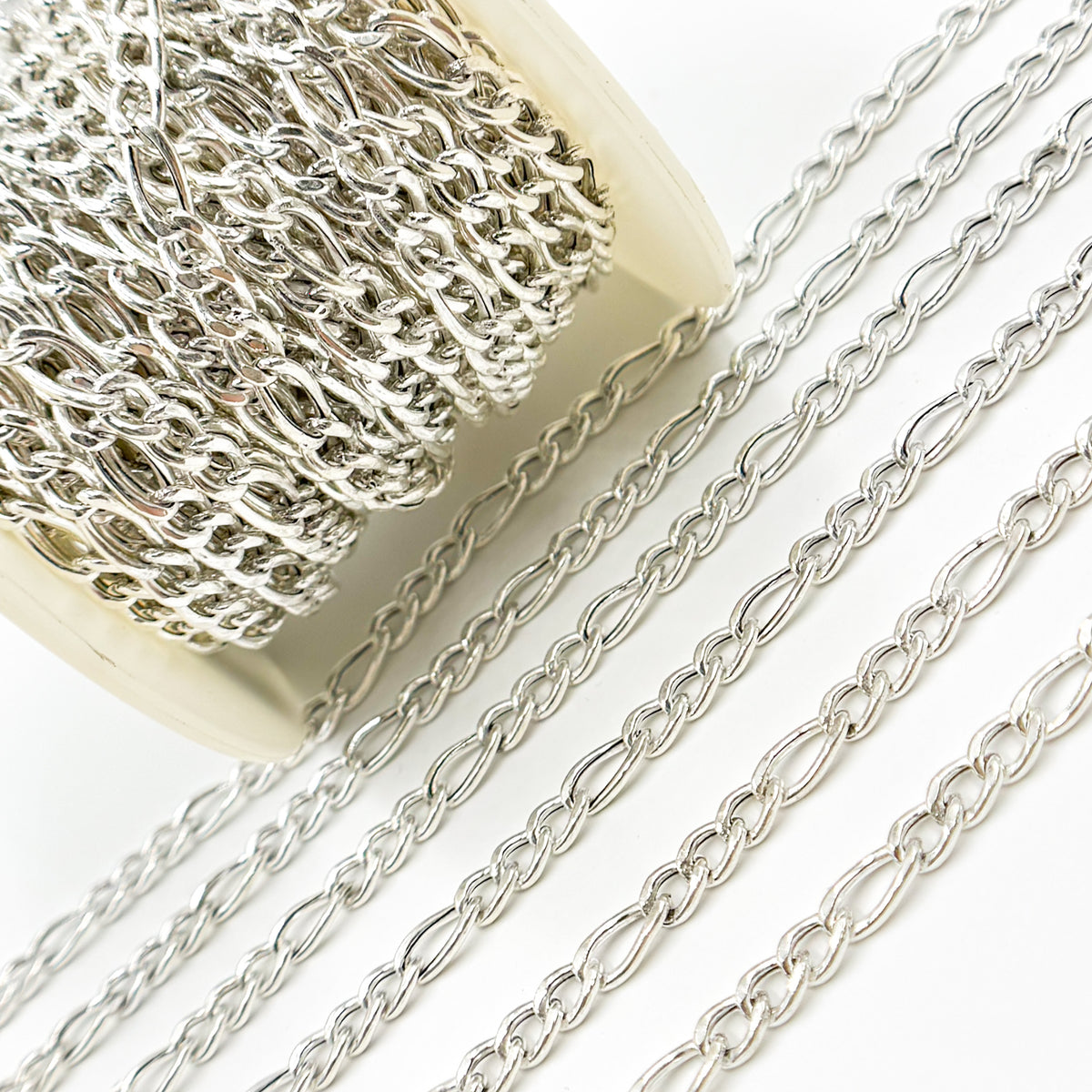 Sterling Silver Figaro Chain