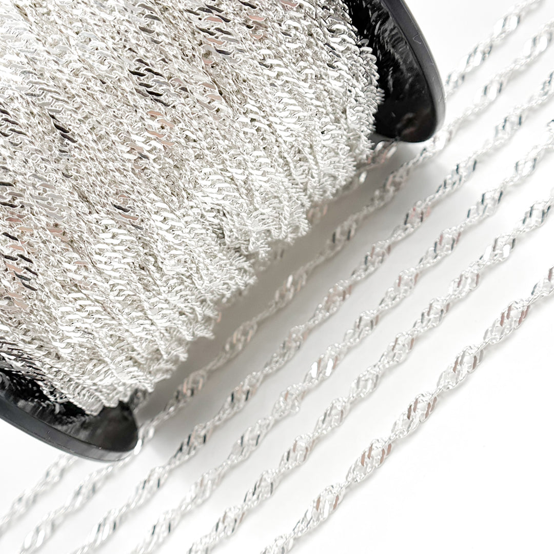  Sterling Silver Singapore Link Chain