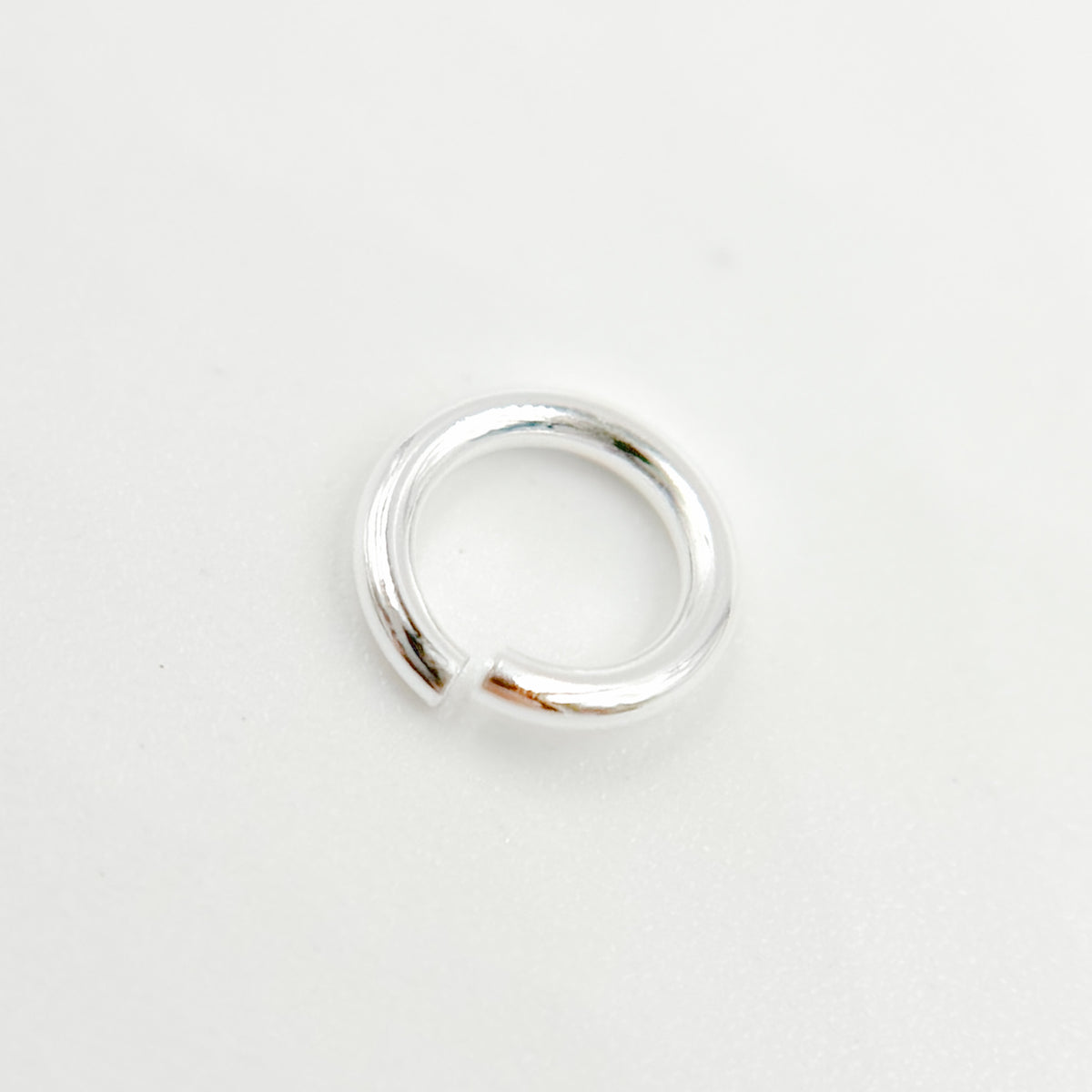 White Sterling Silver Open Jump Ring