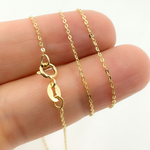 Load image into Gallery viewer, 020R03BF. 14K Solid Gold Flat Cable Chain
